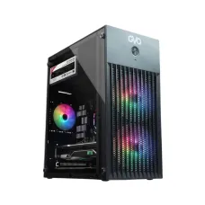 OVO J618 B RGB Micro Mesh Gaming Casing Black