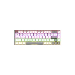 Redragon K705 PRO Tri-Mode rainbow mechanical Gaming keyboard (White Gray)