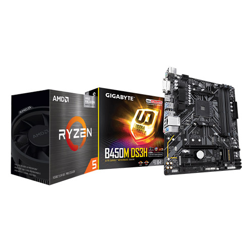 Ryzen 5 5600 With Gigabyte B450M DS3H Combo