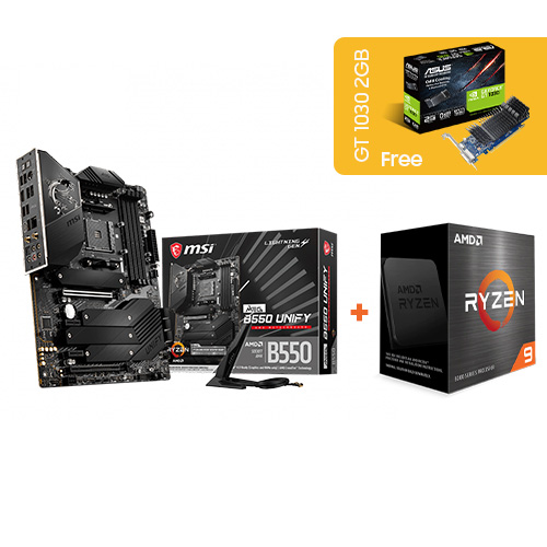 AMD RYZEN 9 5900X with MSI MEG B550 UNIFY Motherboard Combo