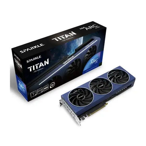 SPARKLE Intel Arc A750 TITAN OC Edition Triple Fan 8GB GDDR6 Graphics Card