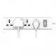 Huntkey SZM401 4 Port Socket 2Core Cable Power Strip