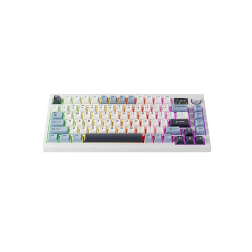 Tecware Spectre 75 Gasket Mounted Mechanical Keyboard with LCD Display (White Sapphire) Tecware Spectre 75 Gasket Mounted Mechanical Keyboard with LCD Display (White Sapphire)