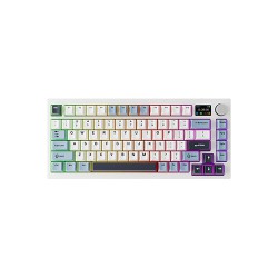 Tecware Spectre 75 Gasket Mounted Mechanical Keyboard with LCD Display (White Sapphire)