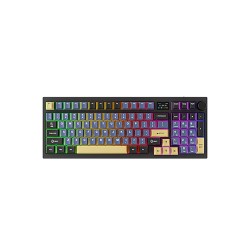 Tecware Spectre 96 Gasket Mounted Mechanical Keyboard with LCD Display (Ocean Gold)