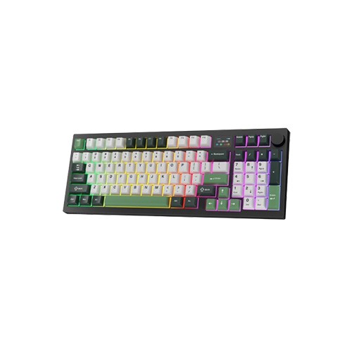 Tecware Spectre 96 Gasket Mounted Mechanical Keyboard with LCD Display (Frosty Forest)
