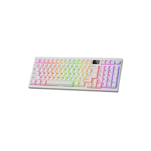 Tecware Spectre 96 Gasket Mounted Mechanical Keyboard with LCD Display (White) Tecware Spectre 96 Gasket Mounted Mechanical Keyboard with LCD Display (White)