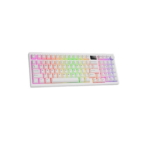 Tecware Spectre 96 Gasket Mounted Mechanical Keyboard with LCD Display (White) Tecware Spectre 96 Gasket Mounted Mechanical Keyboard with LCD Display (White)