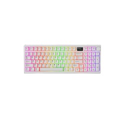 Tecware Spectre 96 Gasket Mounted Mechanical Keyboard with LCD Display (White)
