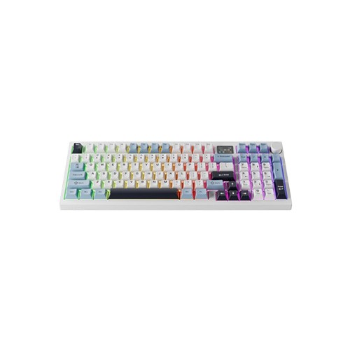 Tecware Spectre 96 Gasket Mounted Mechanical Keyboard with LCD Display (White Sapphire)