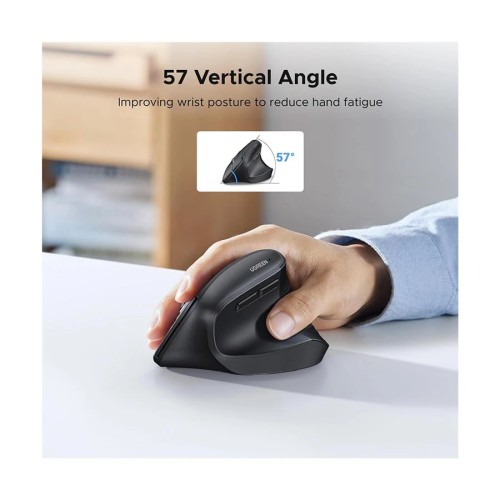 Ugreen M571 (55916) Wireless Black Silent Vertical Mouse Ugreen M571 (55916) Wireless Black Silent Vertical Mouse