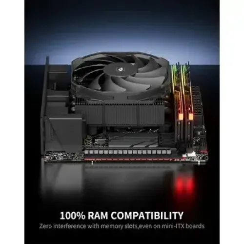 upHere H45K6 Low Profile CPU Air Cooler - Black