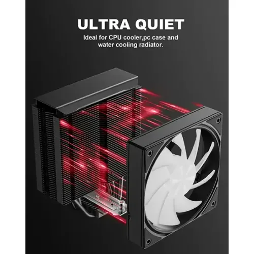 upHere U3KC1 120mm ARGB Casing Fan - Black