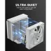 upHere U3TC1 120mm ARGB Casing Fan - White
