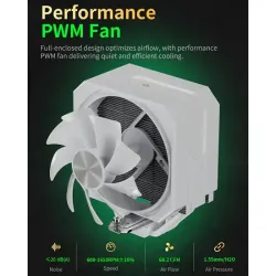 upHere UP1T4 CPU Air Cooler - White