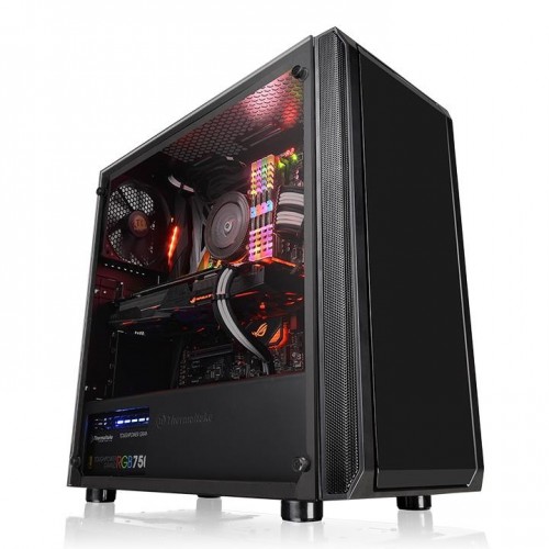 Thermaltake Versa J23 TG Mid Tower Chassis Black