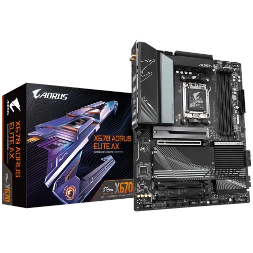 Gigabyte X670 AORUS ELITE AX DDR5 AMD AM5 ATX Motherboard