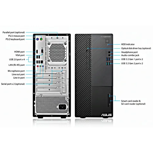 ASUS ExpertCenter D5 D500ME Core i7 13th Gen Mini Tower 8GB RAM 512GB SSD Brand PC