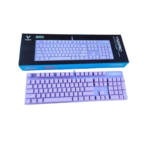Rapoo V500 PRO Backlit USB Mechanical Gaming Keyboard Purple