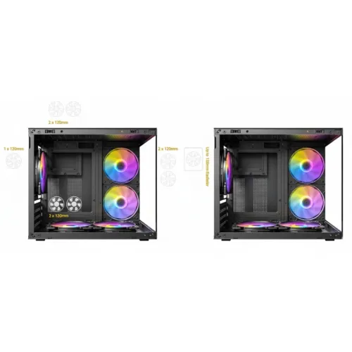 Antec VCX20M ARGB M-ATX Mini Tower Gaming Casing