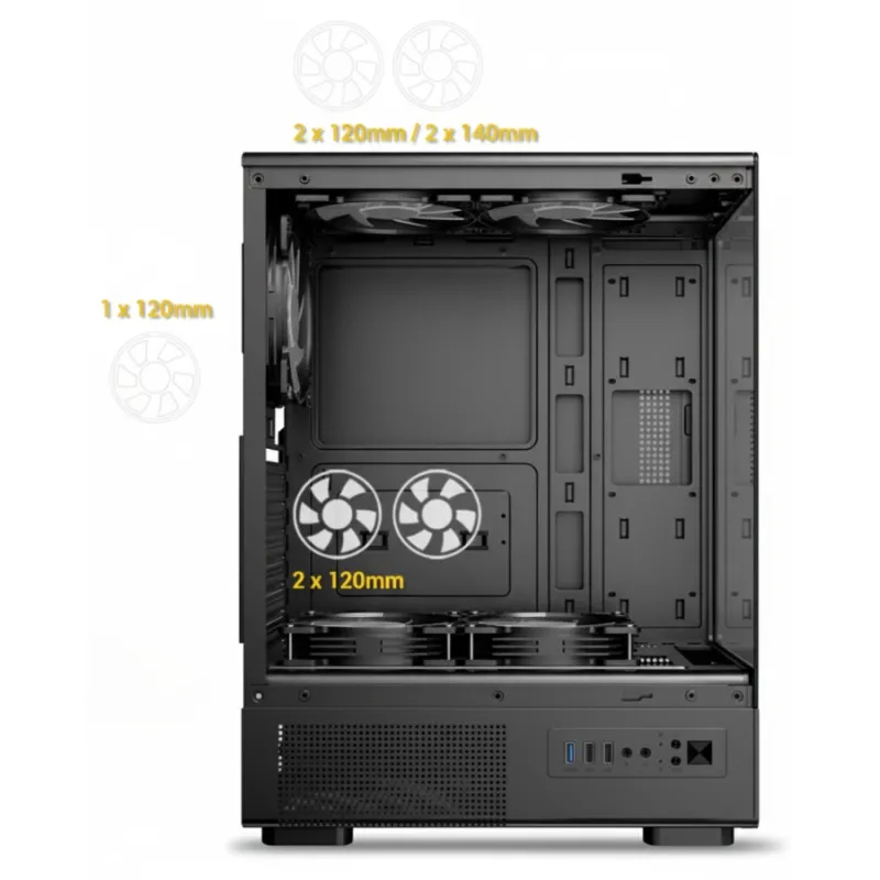 Antec VCX300 ARGB Mid Tower ATX Gaming Casing