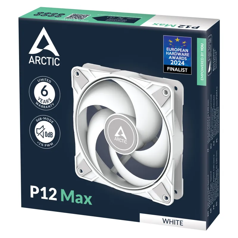 Arctic P12 Max 120mm Casing Fan White