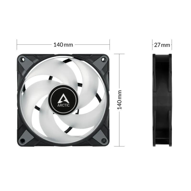 Arctic P14 PWM PST ARGB 140mm Casing Fan