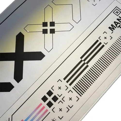 Blisspads BP04 Print Stream White Gaming Mouse Pad