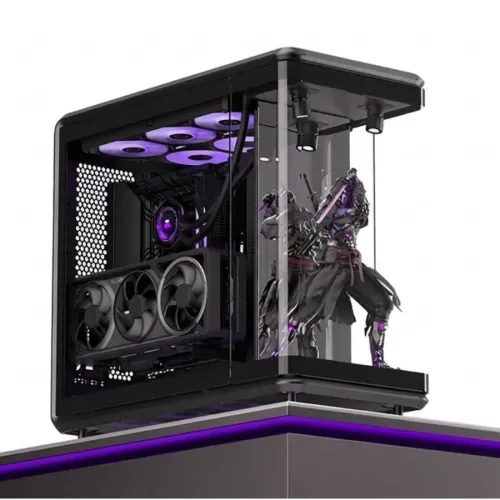 Cooler Master MasterFrame 360 PANORAMA Mid Tower Cabinet Case - Black