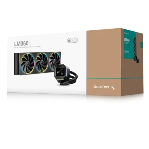 Deepcool LM360 BK ARGB Liquid Cooler with Mini LCD Screen