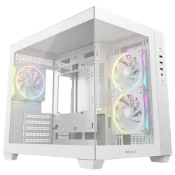 Deepcool CG330 3F WH Micro-ATX Compact PC Case