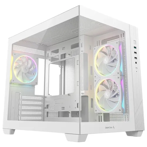 Deepcool CG330 3F WH Micro-ATX Compact PC Case