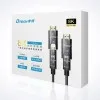 Dtech DT-HF3005 5 Meter Type-D to Type-A Dual Connector Fiber Optic HDMI Cable
