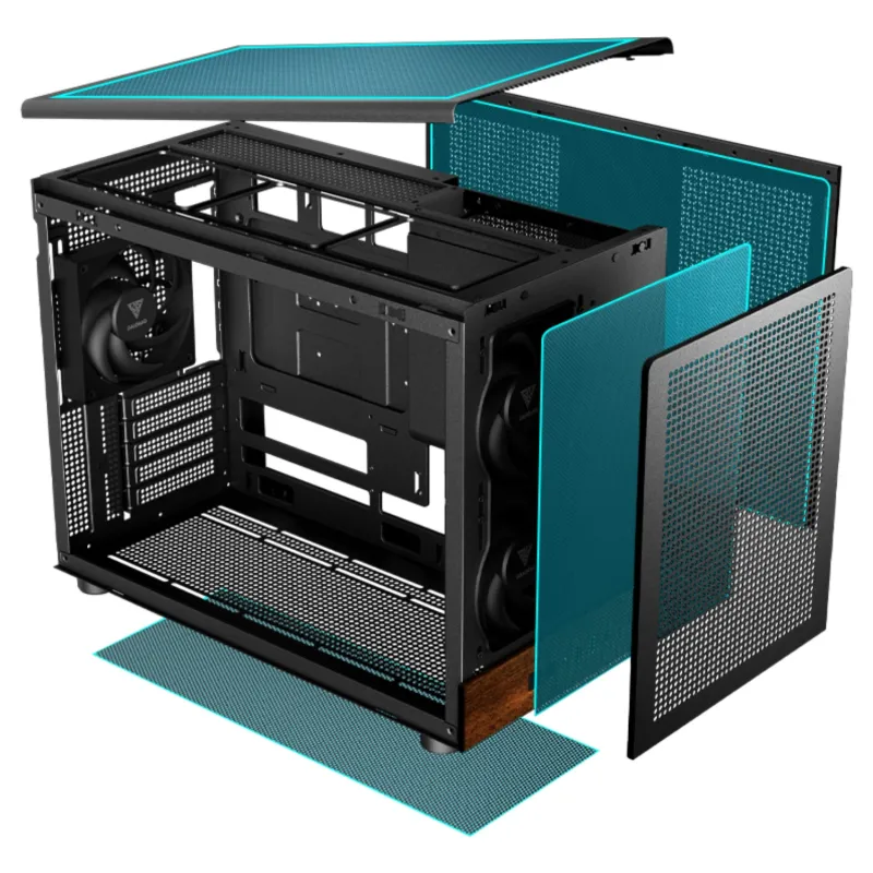 Gamdias ATHENA M4M WOOD mATX Mini Tower Gaming Casing