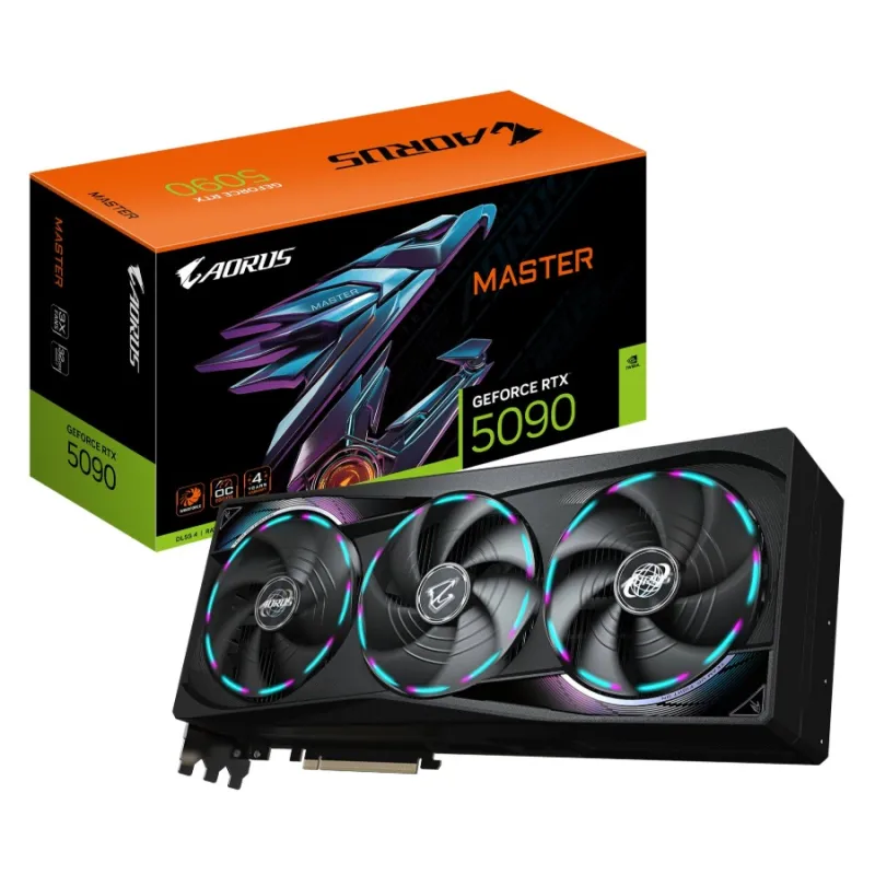 GIGABYTE AORUS GeForce RTX 5090 MASTER 32GB GDDR7 Graphics Card GIGABYTE AORUS GeForce RTX 5090 MASTER 32GB GDDR7 Graphics Card