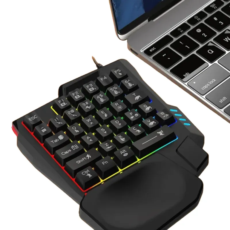 Jedel K601 Single Hand RGB Gaming Keyboard