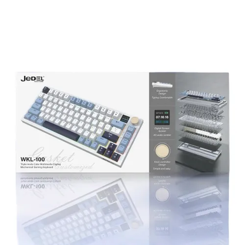 Jedel WKL-100 Tri-Mode RGB Mechanical Keyboard