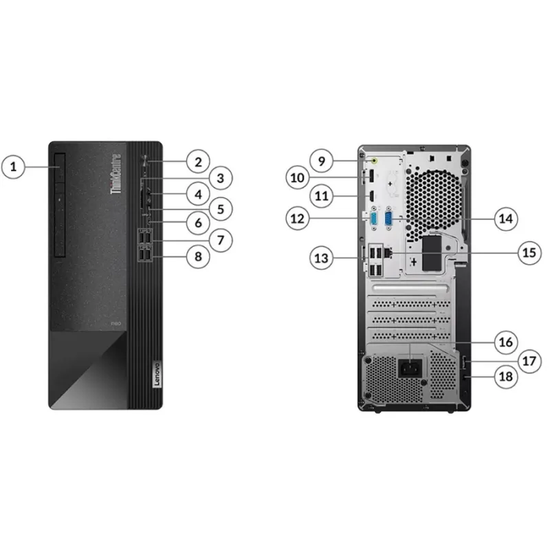 Lenovo ThinkCentre Neo 50t Gen 4 Core i5 13th Gen 8GB RAM 256GB SSD Brand PC