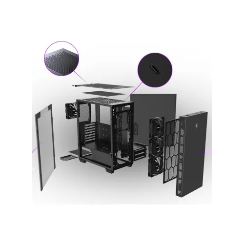 MSI MPG SEKIRA 100P Mid-Tower Gaming Case