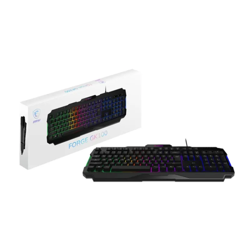 MSI FORGE GK100 Wired RGB Gaming Keyboard