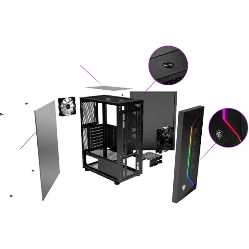 MSI MAG VAMPIRIC 100R Mid-Tower Gaming Case