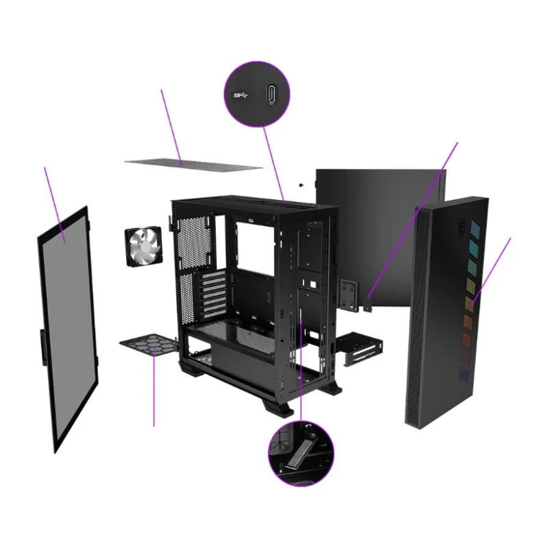 MSI MAG VAMPIRIC 300R Mid-Tower Gaming Case