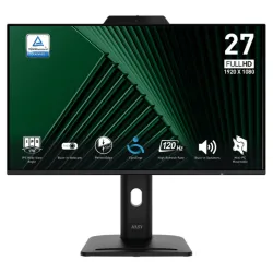 MSI PRO MP272PMG 27" 120Hz FHD Business Monitor With Built in Webcam