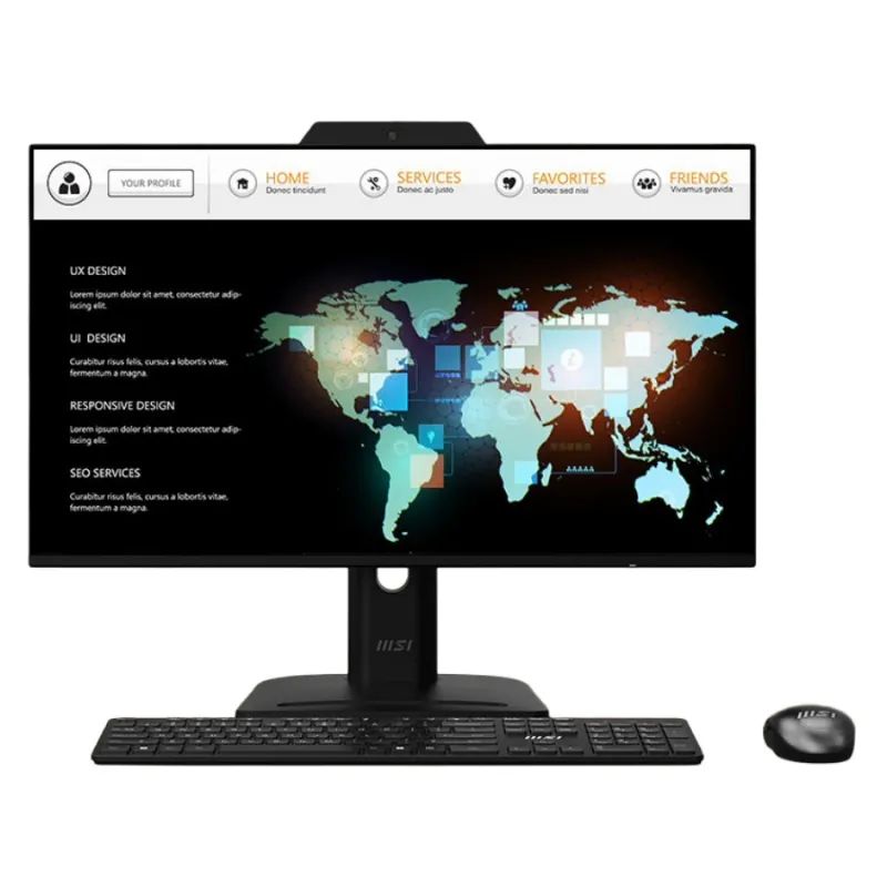 MSI PRO MP272PMG 27" 120Hz FHD Business Monitor With Built in Webcam