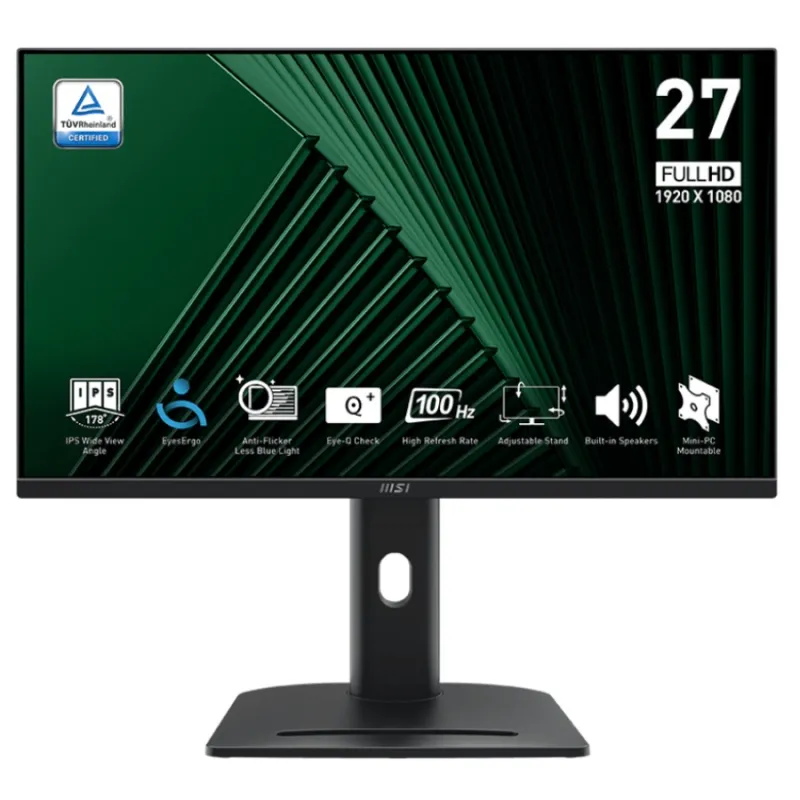 MSI PRO MP275PG 27" 100Hz 1ms FHD IPS Business Monitor