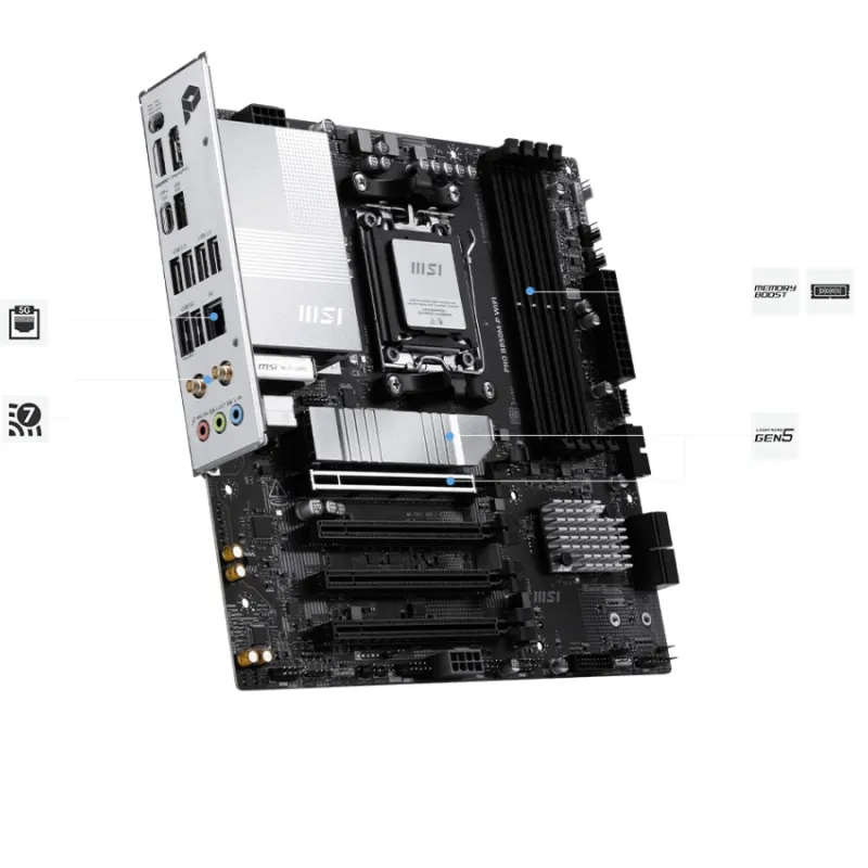 MSI PRO B850M-P WIFI AM5 mATX Motherboard
