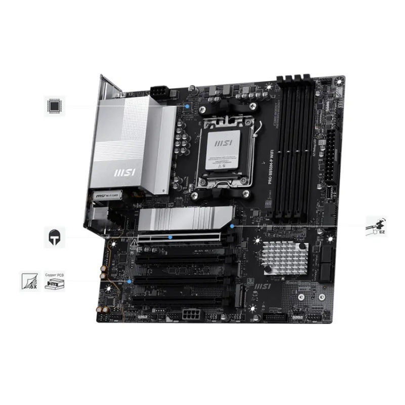 MSI PRO B850M-P WIFI AM5 mATX Motherboard