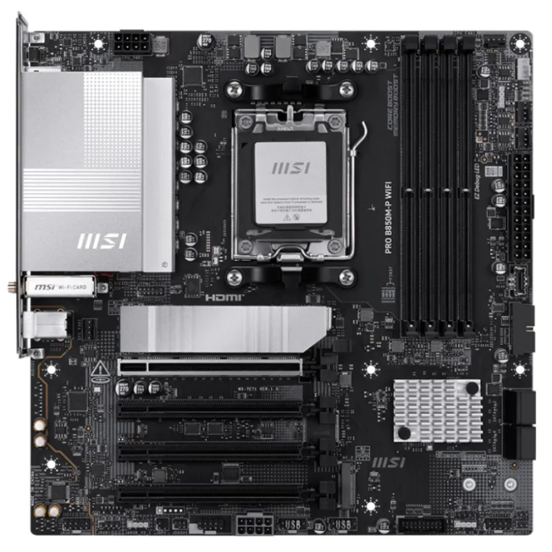 MSI PRO B850M-P WIFI AM5 mATX Motherboard