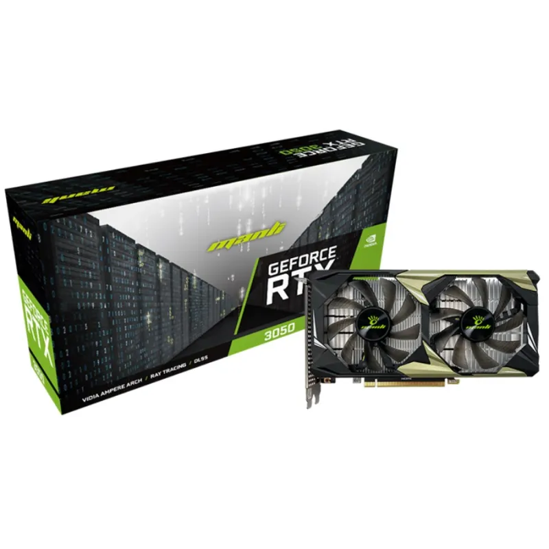 Manli GeForce RTX 3050 6GB Nebula Twin GDDR6 Graphics Card