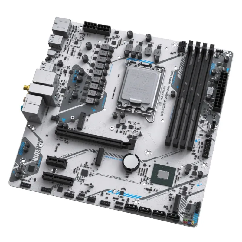 MAXSUN eSport Z890M WIFI ICE DDR5 Intel Z890 M-ATX Motherboard